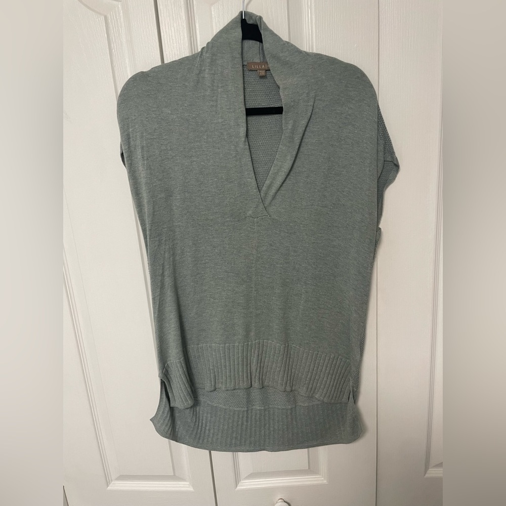 Lilla P Shawl Collar Poncho Sweater